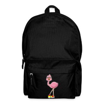 Flamingo Schuhe - Rucksack - Schwarz - Vorne