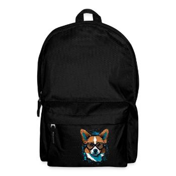 Cyber Corgi mit Brille - Rucksack - Schwarz - Vorne