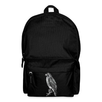 Nocturnal Hawk Line Art - Rucksack - Schwarz - Vorne