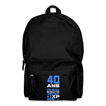 40 Ans Humour Geek 40 Ans Anniversaire Gamer - Sac à dos - noir - Devant