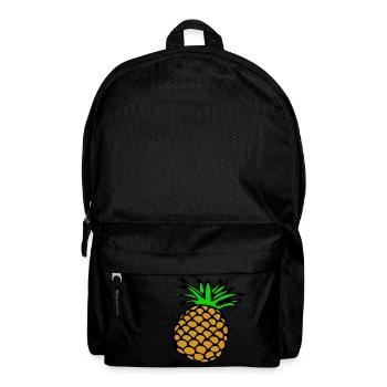 Lemon, Limone, Limette, peach, fruit, fruit, - Backpack - black - Front