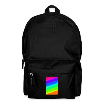 | de dégradé Couleurs arc-en-ciel | Modèle - Sac à dos - noir - Devant
