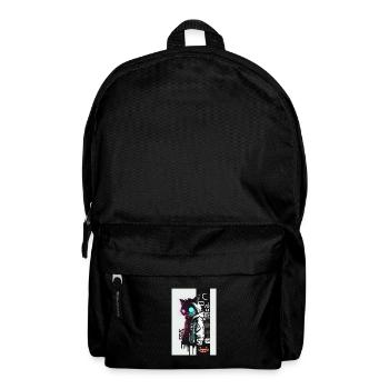 Crazy Graffiti Cat by ART8NS Art ON Streetwear - Rucksack - Schwarz - Vorne