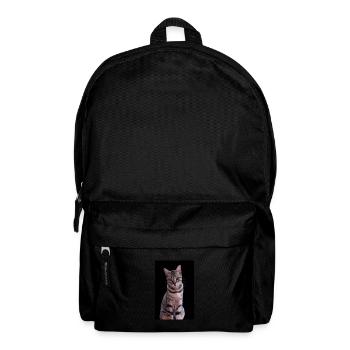 Chat chat chaton doux - Sac à dos - noir - Devant