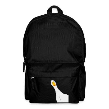 Funny Goose Selfie | Wizitige Selfie Goose - Backpack - black - Front