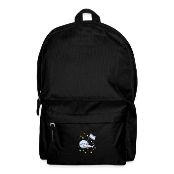 Trans Pride Hammerhai im Weltraum - Rucksack - Schwarz - Vorne