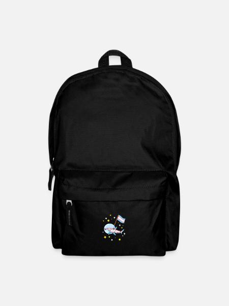Trans Pride Hammerhai im Weltraum - Rucksack - Schwarz