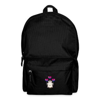 Hérisson Ballon Bisexual Pride - Sac à dos - noir - Devant