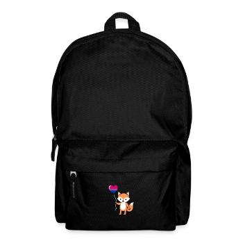 Fuchs Herzballon Bisexual Pride - Rucksack - Schwarz - Vorne