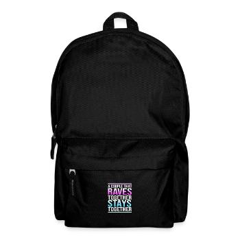 Rave Raver Techno music Techno bass Mischpult - Rucksack - Schwarz - Vorne