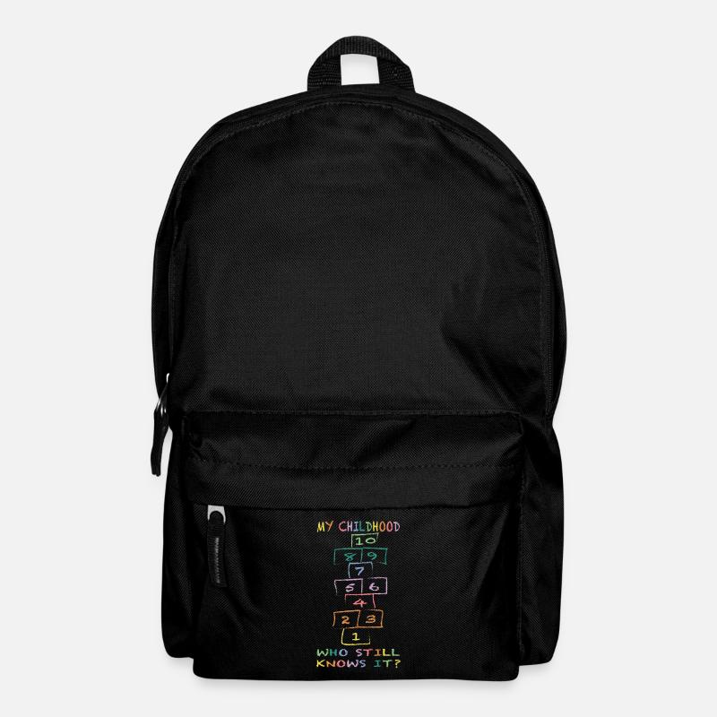 My childhood, heaven and hell, who still knows it - Backpack - black