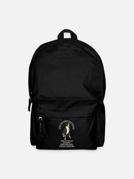 Schweizer Sennenhund Großer Schutzengel - Rucksack - Schwarz