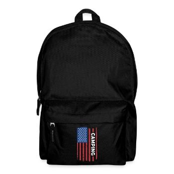 Camper Us Flag Camping - Backpack - black - Front