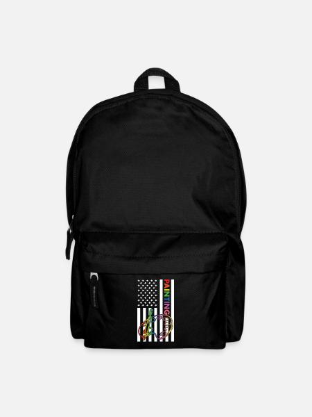 Painter Us Flag Painting - Rucksack - Schwarz