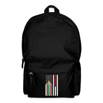 Drawer Us Flag Drawing - Rucksack - Schwarz - Vorne