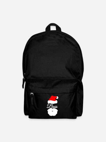 SANTA CLAUS BOSS CHEF TEAM LEITER BÜRO WEIHNACHTS - Rucksack - Schwarz