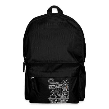 Coffee powered - white - Backpack - black - Front