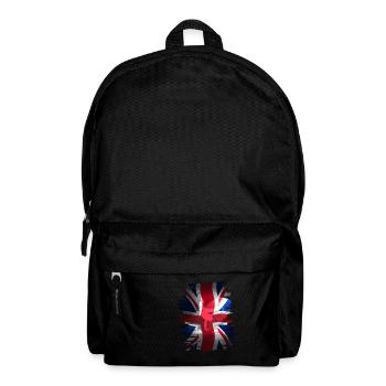 Union Jack britannique Drapeau de l'Angleterre rue patineur de grunch - Sac à dos - noir - Devant