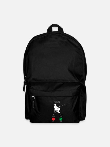 DIE FISCHE RUFEN MICH! ANGELN RUFT! ANGLER SHIRT! - Rucksack - Schwarz