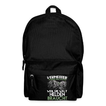 Vermesser Helden - Rucksack - Schwarz - Vorne