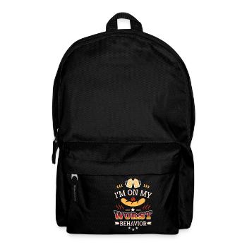 I'm on my Wurst beahvior - Backpack - black - Front