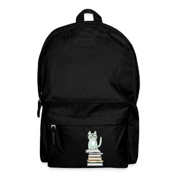 Books Cats Cats Booksworm Reading Books Hobby - Backpack - black - Front