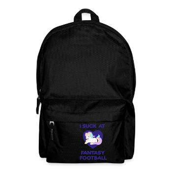 I suck at fantasy football - Fantasy Football - Rucksack - Schwarz - Vorne