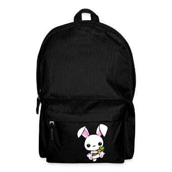 kleiner Hase mit Möhre - Rucksack - Schwarz - Vorne