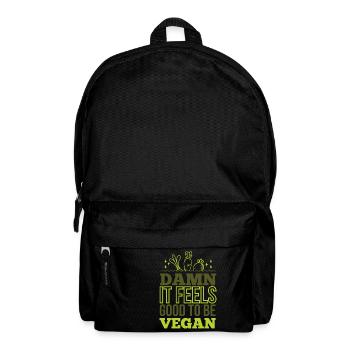 Damn it feels good to be Vegan Vegan be rocking! - Backpack - black - Front