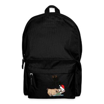 Français cadeau bouledogue Fête de Noël - Sac à dos - noir - Devant