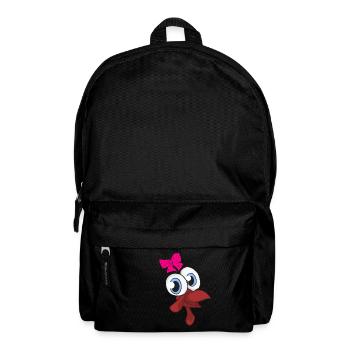 Turkey Face Girl Pink Bow - Rucksack - Schwarz - Vorne