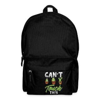 Funny Cactus Shirt Distressed - Backpack - black - Front