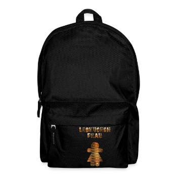 Ugly Christmas Weihnachten Partner Shirt Lebkuchen - Rucksack - Schwarz - Vorne