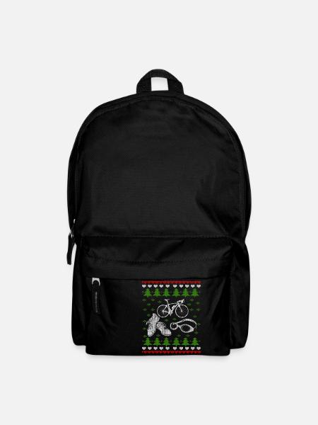Triathlon Ugly Christmas Jumper Triathlete - Rucksack - Schwarz