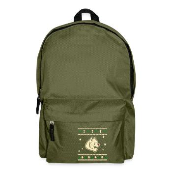 Samojeden Weihnachtsgeschenk - Rucksack - Olivgrün - Vorne