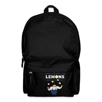 Zitronensaft Baby lustiger Charakter Limonade Kind - Rucksack - Schwarz - Vorne