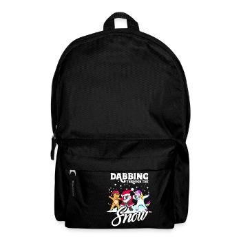 Dabbing Santa Dab Katze Einhorn Weihnachten - Rucksack - Schwarz - Vorne