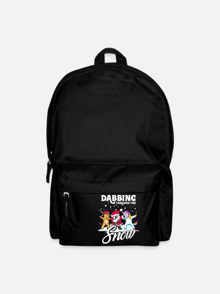 Dabbing Santa Dab Katze Einhorn Weihnachten - Sac à dos - noir