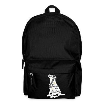 ich war normal jetzt hab ich ein Hund - Rucksack - Schwarz - Vorne
