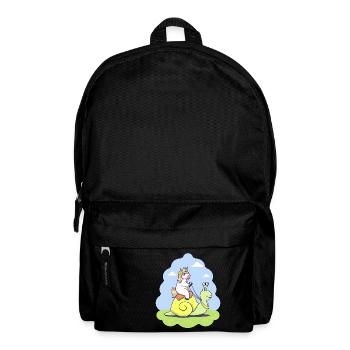 Licorne drôle escargot cadeau d'anniversaire enfant - Sac à dos - noir - Devant