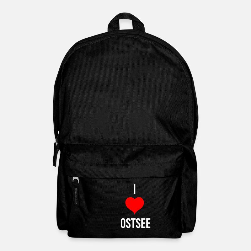 I LOVE OSTSEE - Rucksack - Schwarz
