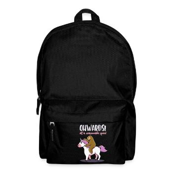 Sloth Unicorn Funny Gift Funny Birthday - Backpack - black - Front