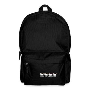 Feuerwehr Feuerwehrfrau Einhorn Geschenk - Rucksack - Schwarz - Vorne