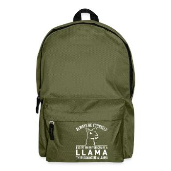 Always Be Yourself - Backpack - olive green - Front
