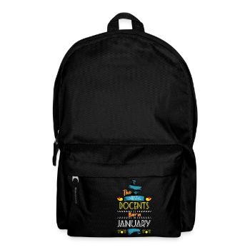 Best Docents are Born in January Gift Idea - Backpack - black - Front