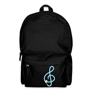 Music is the key - Musik - Sound - Lied - Lyrics - Rucksack - Schwarz - Vorne