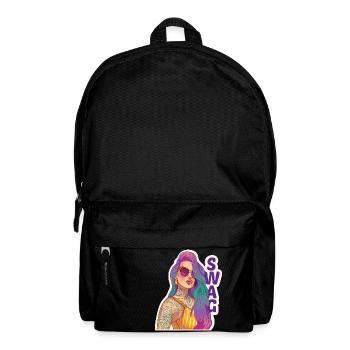Swag girl with piercing and tattoo. - Backpack - black - Front