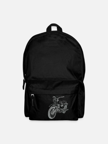 Simson Star Vintage Lineart Silhouette - Rucksack - Schwarz