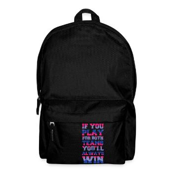 Bisexual Shirt - Gay Pride - LGBT - Bi - Geschenk - Rucksack - Schwarz - Vorne