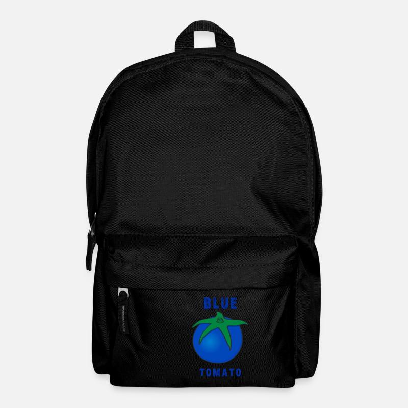 blue tomato - witziges Motiv mit blauer Tomate - Rucksack - Schwarz